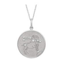 Zodiac Midnight Aries Pendant 925 Sterling Silver with Diamonds