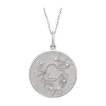 Zodiac Midnight Cancer Pendant 925 Sterling Silver with Diamonds