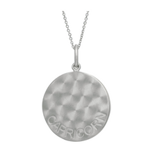 Zodiac Midnight Capricorn Pendant 925 Sterling Silver with Diamonds